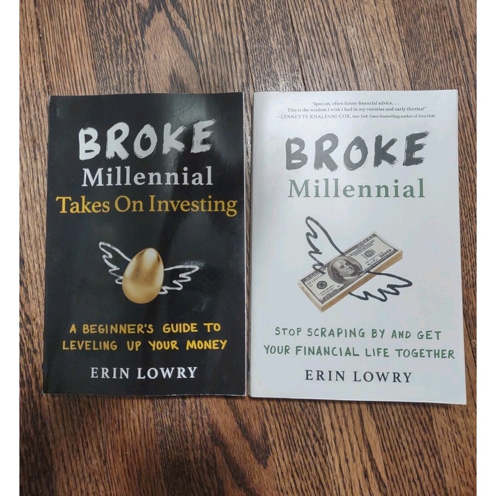 Broke Millennial Book Lot (2) Erin Lowry - Takes On Investing & Financial...